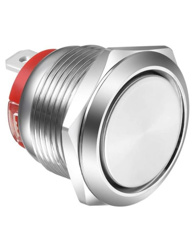 Interruptor de Botón de Presión Gebildet 19mm IP65 Acero Inoxidable