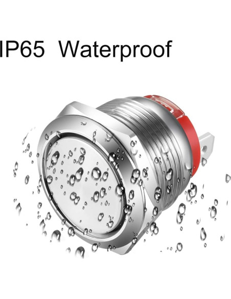 Interruptor de Botón de Presión Gebildet 19mm IP65 Acero Inoxidable