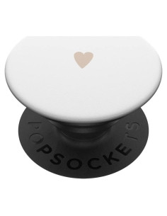 PopSockets Adhesivo PopGrip Corazón Minimalista Beige 10.92x8.64cm