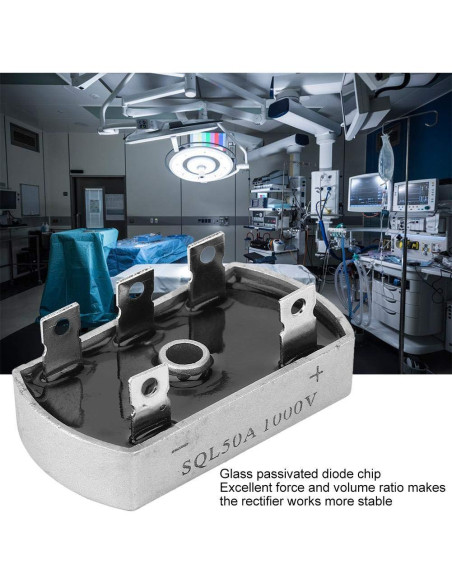 4 Piezas Rectificador Puente Trifásico SQL50A 1000V Hyuduo