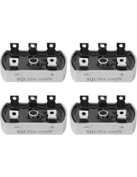 4 Piezas Rectificador Puente Trifásico SQL50A 1000V Hyuduo