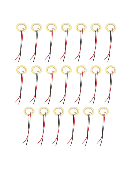20 Sensores Piezoeléctricos RLECS 20mm con Cable 50mm