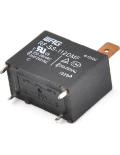 Relé 12V DC QRCAMULE RF-SS-112DMF - 5.08x5.08 cm 2