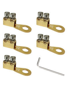 Terminales de Batería GKG 8-2AWG Cobre Reutilizables 5 Pcs