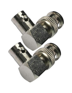 Adaptador BNC ángulo recto Cess - Macho a hembra (paquete de 2) 2