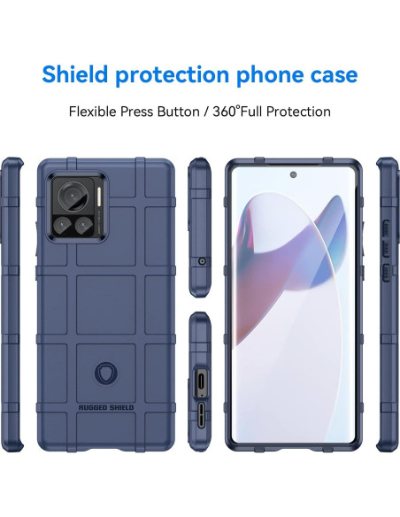 Funda Ajustada Motorola Moto Edge 30 Ultra/X30 Pro Azul