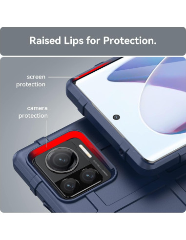 Funda Ajustada Motorola Moto Edge 30 Ultra/X30 Pro Azul