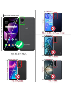 Funda TJS para Alcatel TCL 30 Z T602DL Azul con Soporte 2