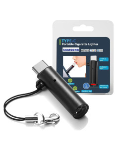 Encendedor Eléctrico USB-C Triplelink Mini Portátil Negro