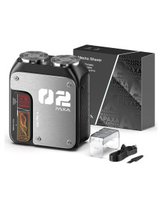 Afeitadora Eléctrica Mini PAXA IPX7 Doble Cabezal USB-C Gris