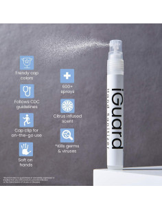 Desinfectante de manos iGuard 60ml - Cítricos Naranjas - Paquete de 6 2