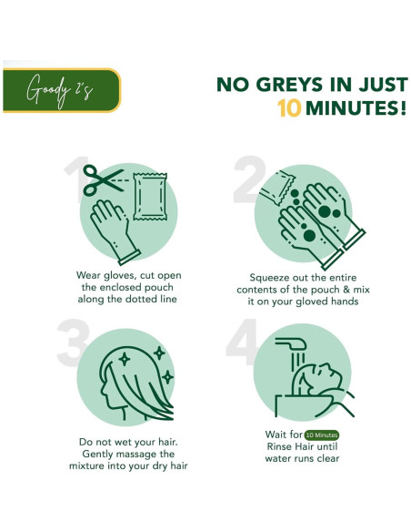 Champú para Teñir Cabello Goody2's 500ml Castaño Claro 10 Minutos