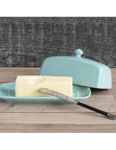 Plato de Mantequilla Rectangular Ahora Diseños Cerámica 20.3x11.4cm