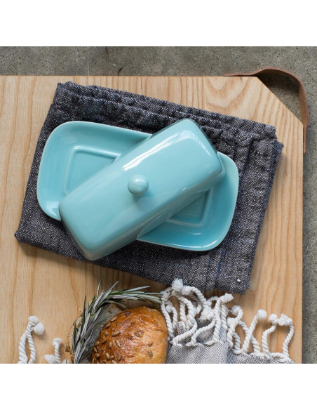 Plato de Mantequilla Rectangular Ahora Diseños Cerámica 20.3x11.4cm