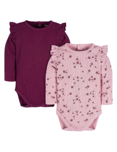 Bodies de Manga Larga Gerber para Bebé 6-9 Meses 2 Piezas