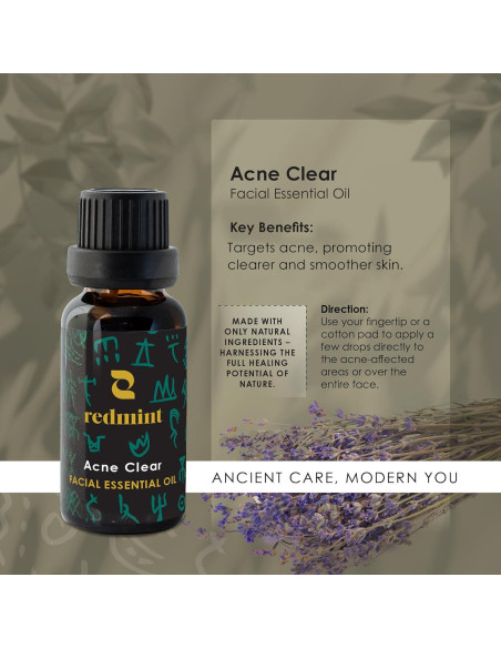 Aceite Esencial Facial Clear Acne Redmint 20ml - Natural y Orgánico