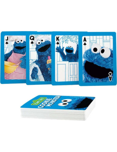Baraja de Juego Cookie Monster Aquarius - Tamaño Póker