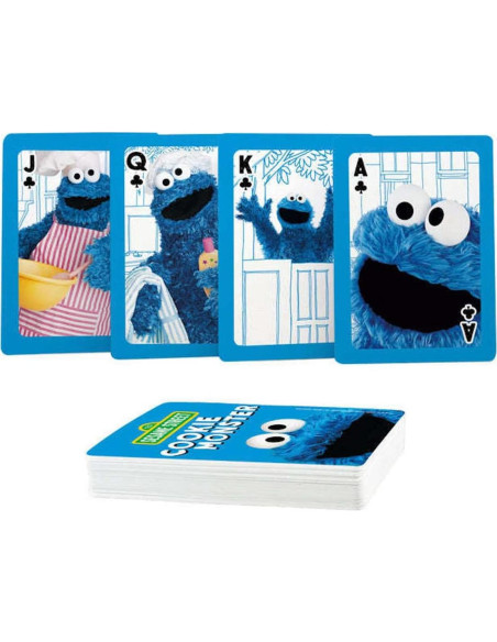Baraja de Juego Cookie Monster Aquarius - Tamaño Póker
