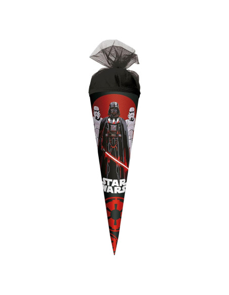 Cono Escolar Star Wars ROTH 22 cm Redondo con Cierre de Tul