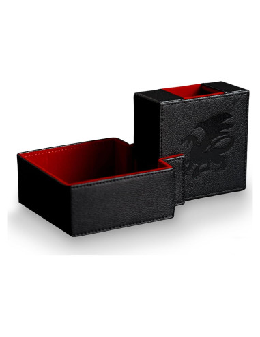 Torre de Dados Plegable AKO - Estuche de Cuero PU Rojo