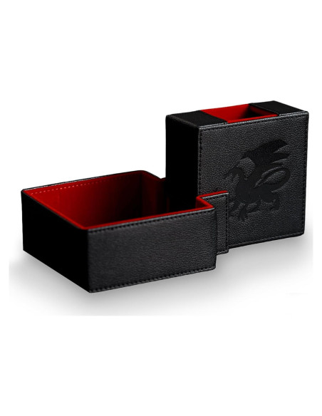 Torre de Dados Plegable AKO - Estuche de Cuero PU Rojo