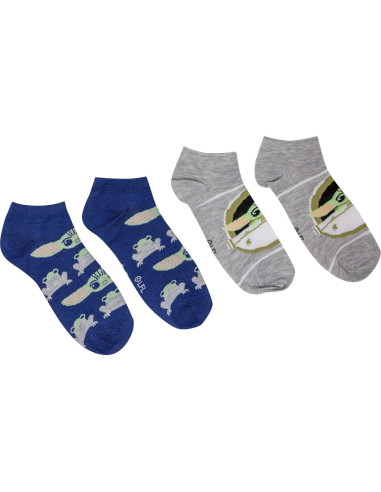 Calcetines Cortos Star Wars El Mandaloriano Baby Yoda 6 Pzas Talla 4-10
