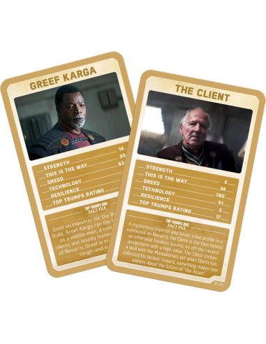 Juego de Cartas Star Wars Mandalorian Top Trumps - 2+ Jugadores