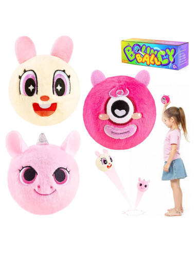 ZOOJOY 3 Pelotas de Felpa Rebotadoras para Niños 7.62 cm