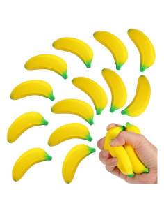 Kasyat 15 Piezas Juguetes Antiestrés Plátano 6 cm