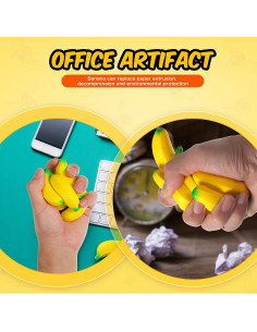 Kasyat 15 Piezas Juguetes Antiestrés Plátano 6 cm 2