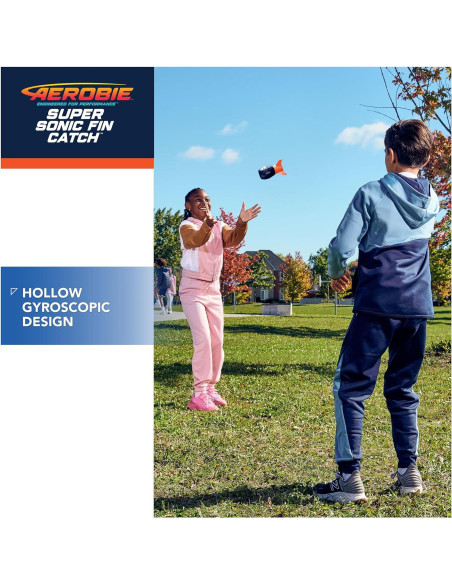 Fútbol Aerodinámico Aerobie Super Sonic Fin Catch - Azul/Naranja