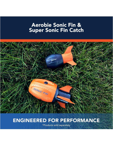 Fútbol Aerodinámico Aerobie Super Sonic Fin Catch - Azul/Naranja