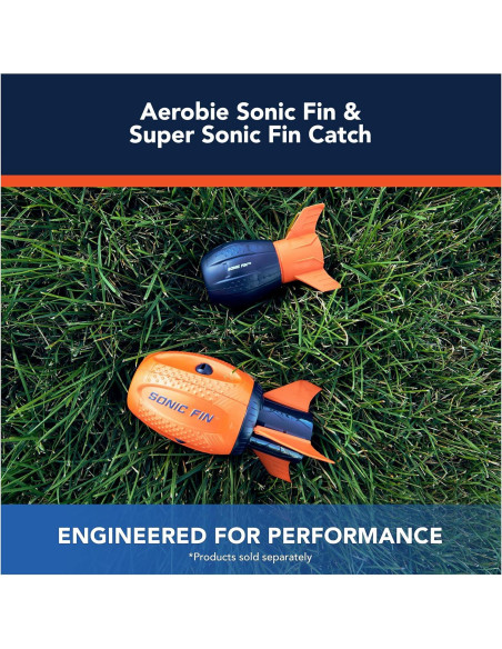 Fútbol Aerodinámico Aerobie Super Sonic Fin Catch - Azul/Naranja