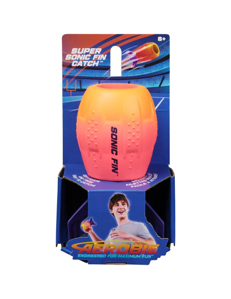 Fútbol Aerodinámico Aerobie Super Sonic Fin Catch - Azul/Naranja