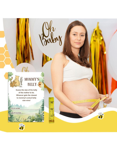 Set de Juegos de Baby Shower Winnie 143 Pcs ALodr Decoración