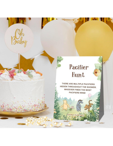 Set de Juegos de Baby Shower Winnie 143 Pcs ALodr Decoración