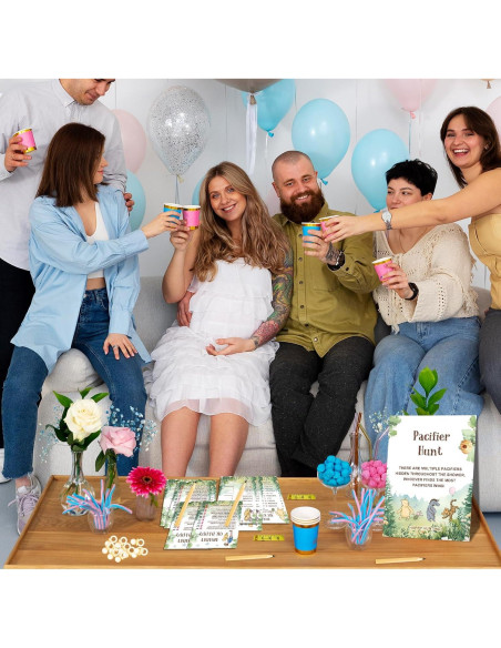 Set de Juegos de Baby Shower Winnie 143 Pcs ALodr Decoración