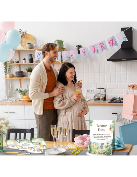 Set de Juegos de Baby Shower Winnie 143 Pcs ALodr Decoración