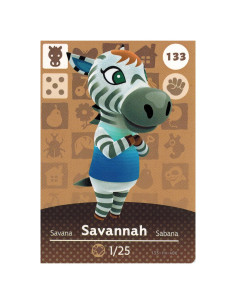 Tarjeta Amiibo Savannah 133/200 Nintendo Animal Crossing