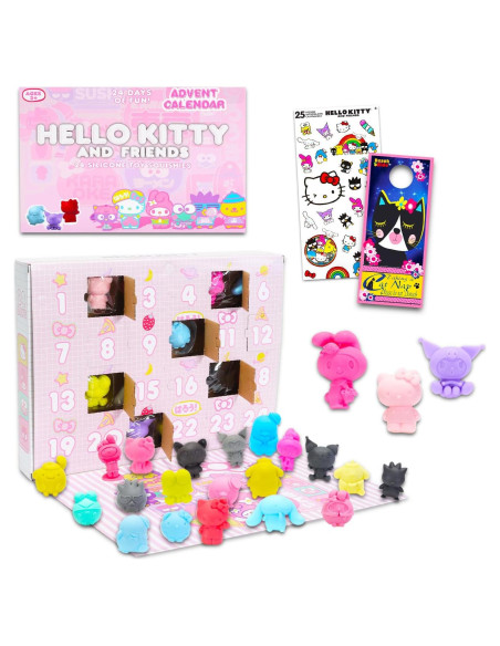Calendario de Adviento Hello Kitty 2025 con Mini Figuras - 24 Días