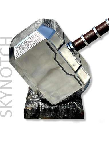 Martillo Mjolnir Thor Coleccionable 1:1 SKYNOTCH con Base
