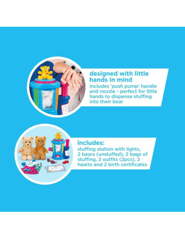 Estación de Relleno Casdon Build-A-Bear con Luces y Accesorios