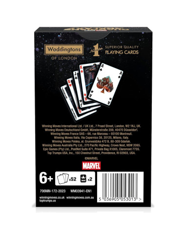 Baraja de Juego Guardianes de la Galaxia Winning Moves 54 Cartas
