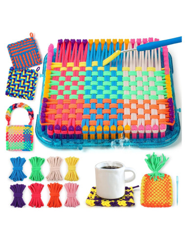 Kit de Telar de Tejer IQKidz para Manualidades - 224 Bucles