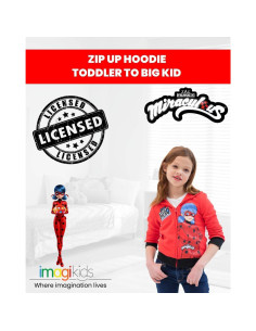 Sudadera con Capucha Miraculous Ladybug Niñas 5 Años Roja 2
