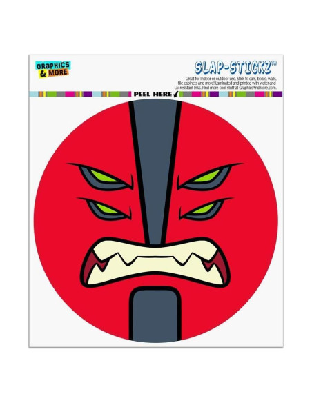 Calcomanía Vinilo Ben 10 Cuatro Brazos 14cm Reflectante