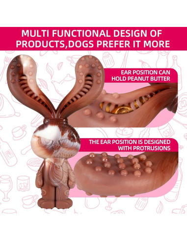 Juguete Indestructible para Perros NTFWG Conejo 17.95cm