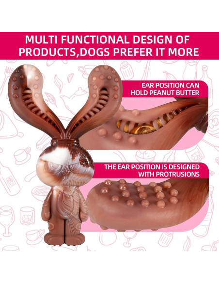 Juguete Indestructible para Perros NTFWG Conejo 17.95cm