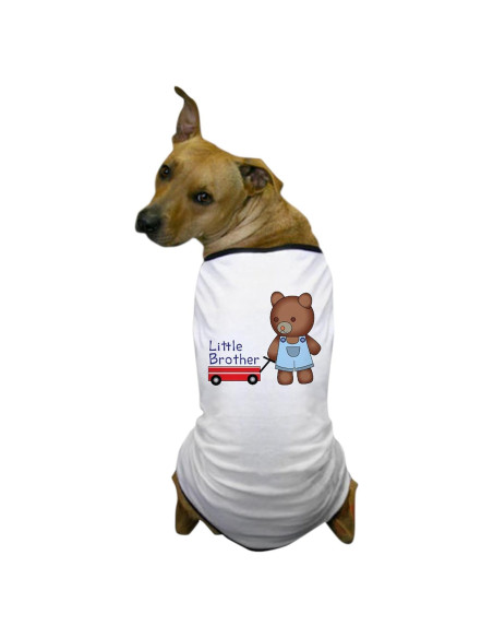 Camiseta para Perro CafePress Little Brother Bear - Algodón 100%