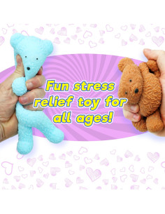JA-RU Jumbo Squishy Oso Azul Antiestrés 15x22cm 2